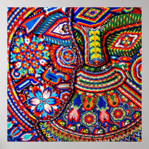 Affiche Oaxaca Mexico Mexican Mayan Tribal Art boho Travel