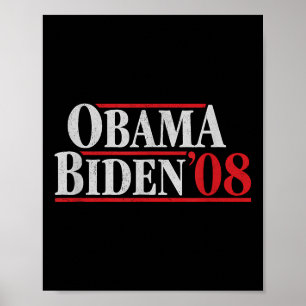 Affiche Obama 08 Chemise - Campagne Rétro Obama Biden