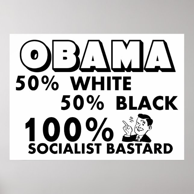 Affiche Obama : 100% socialiste ! (Devant)