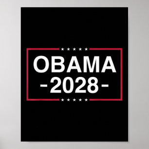 Affiche Obama 2028 Obama pour le président américain Drape