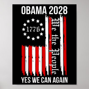 Affiche Obama 2028 Oui, nous pouvons à nouveau marquer Oba