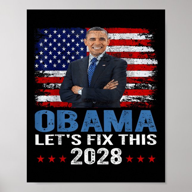 Affiche Obama 2028 Réparons ce 7 (Devant)