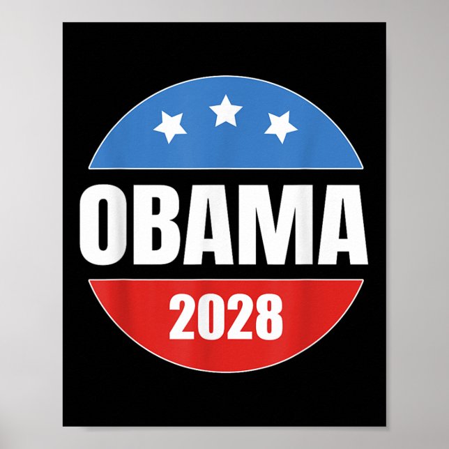 Affiche Obama 2028 Retro Vintage (Devant)