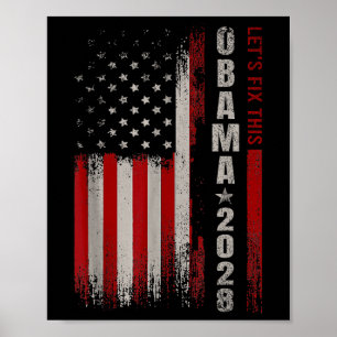 Affiche Obama 2028 Vote Obama pour l'élection présidentiel