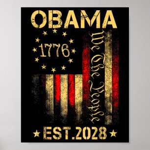 Affiche Obama 2028 We The People President 2028 America Fl