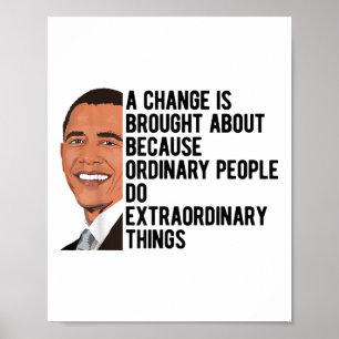 Affiche Obama cite Barack Obama Politique