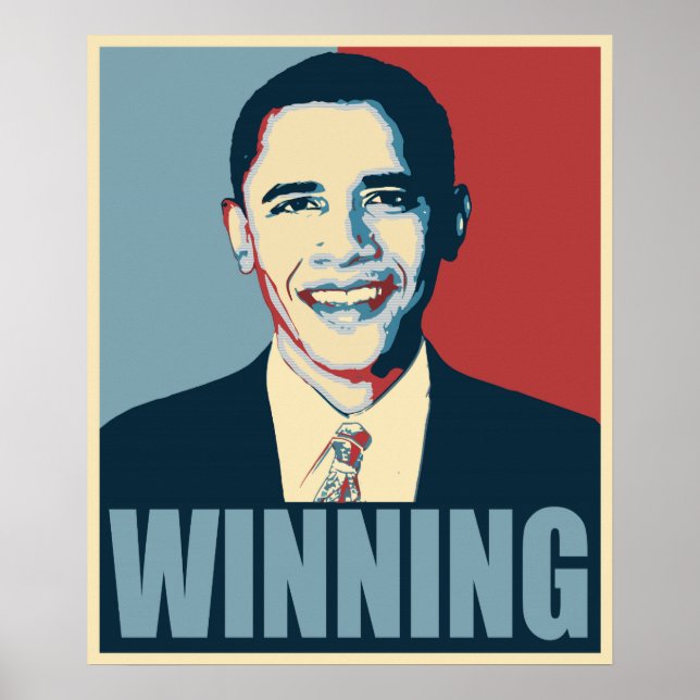 Affiche Obama GAGNANT 2012 (Devant)