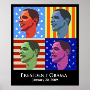Affiche Obama inaugure