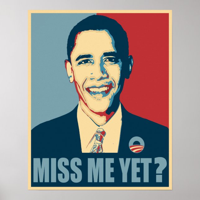 Affiche Obama M'A Déjà Manqué ? (Devant)