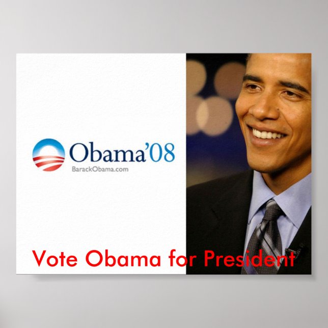 Affiche Obama pour le président (Devant)