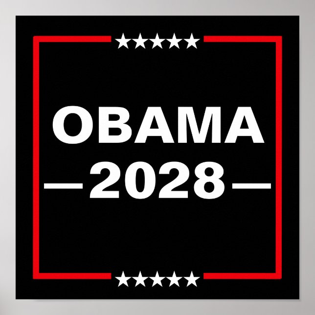 Affiche Obama pour le président 2028 (Devant)