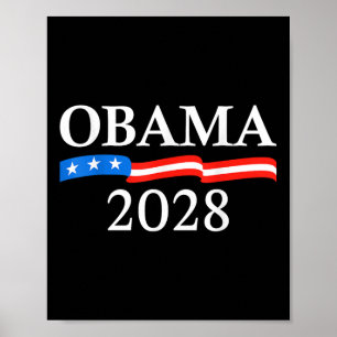Affiche Obama pour le président 2028 Drapeau Obama 2028