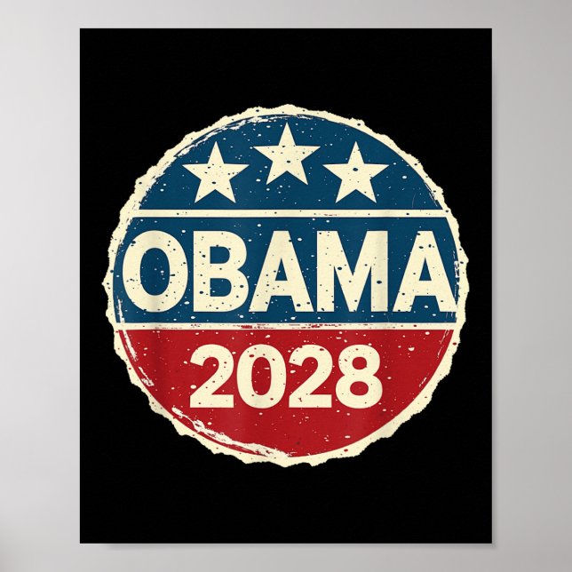 Affiche Obama pour le président 2028 Obama 2028 (Devant)