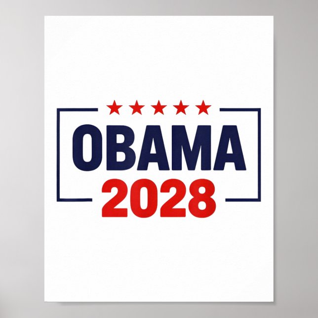 Affiche Obama pour le président 2028 Obama 2028 (Devant)