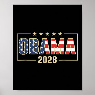 Affiche Obama pour le président 2028 Obama 2028 drapeau Vi