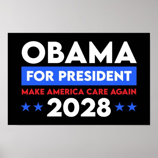 Affiche Obama pour le président 2028 redonne aux Etats-Uni (Devant)