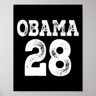 Affiche Obama pour président 2028 Jersey 28 Premium