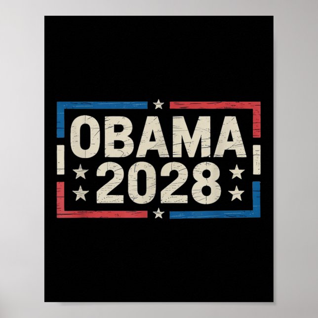 Affiche Obama pour président 2028 Obama 2028 Design (Devant)