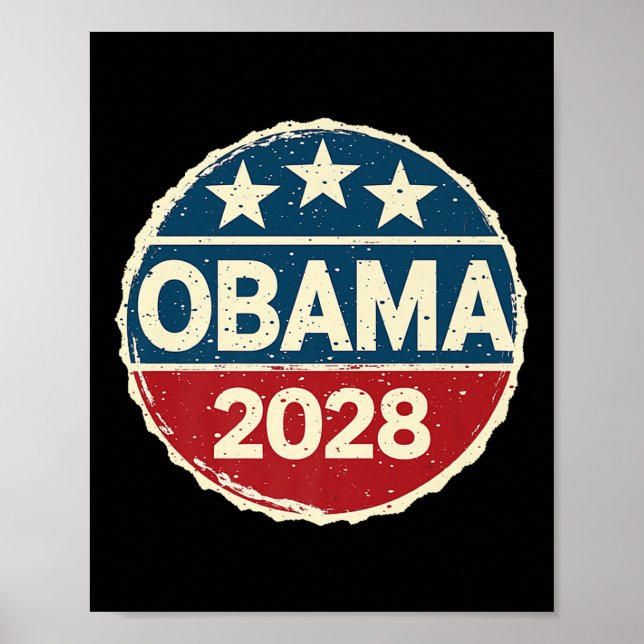 Affiche Obama pour président 2028 Obama 2028 Premium 0 (Devant)
