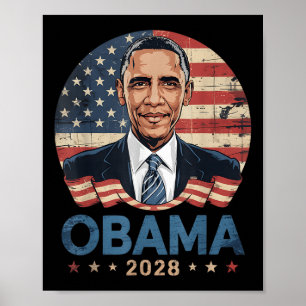 Affiche Obama Président Vintage 2028 Obama _17