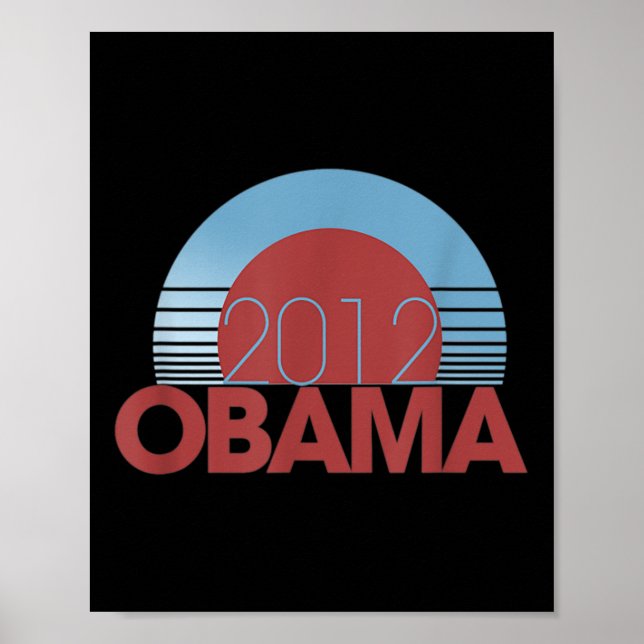 Affiche Obama Retro Vintage 2012 (Devant)