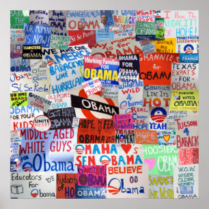 Affiche Obama signe de tout le pays