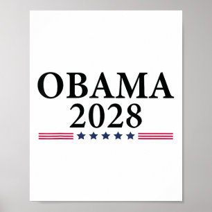 Affiche Obama Vintage rétro patriotique 2028