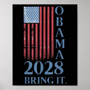 Affiche Obama Vintage rétro patriotique 2028