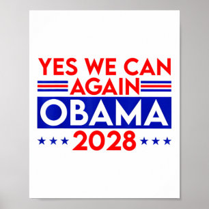 Affiche Obama Vintage rétro patriotique 2028