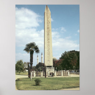 Affiche Obelisk of Theodosius I, with a Roman base