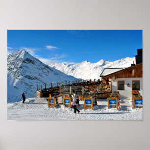 Affiche Obergurgl Hochgurgl Tirol Alpes autrichiennes Autr