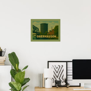 Affiche Oberhausen Allemagne Art de Ville