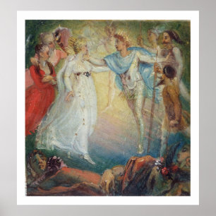 Affiche Oberon et Titania 'd'une songe d'une nuit d'été