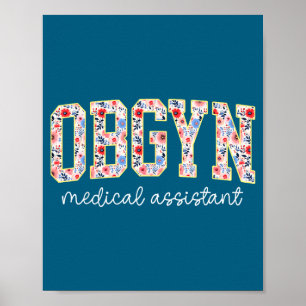 Affiche Obgyn Médical Instant Floral Ob-gyn Médical Instan