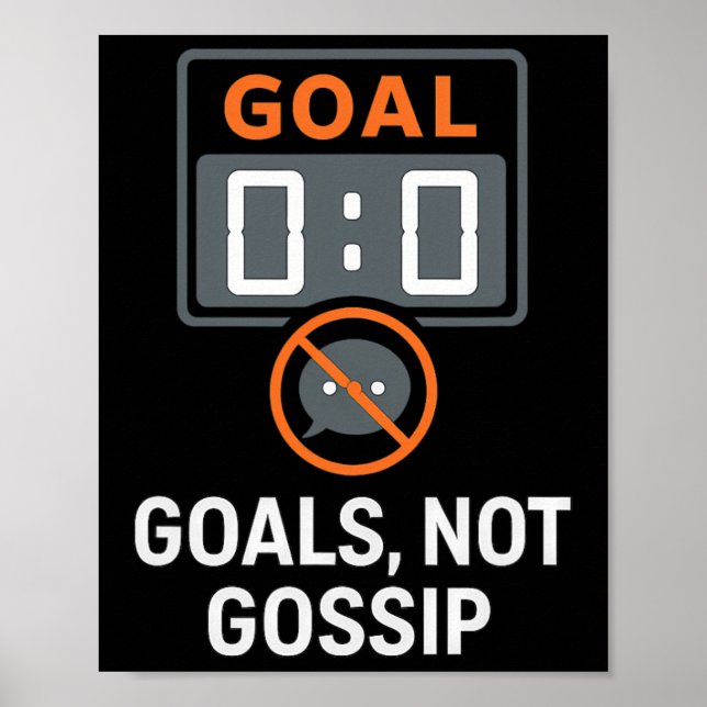 Affiche Objectif Pas De Potins Supporters De Football Icôn (Devant)