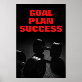 Affiche Objectif Plan Réussite Construction corporelle For