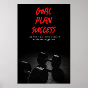 Affiche Objectif Plan Réussite Construction corporelle For