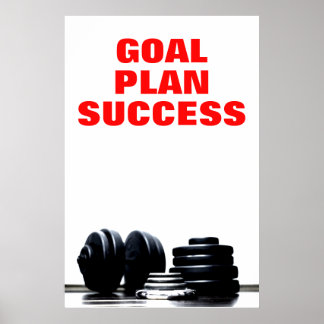 Affiche Objectif Plan Réussite Construction corporelle For