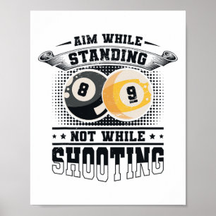 Affiche Objectif Tout En Ne Tournant Pas Sur Billard Pool