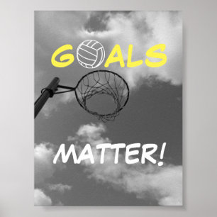 Affiche Objectifs Motivational Netball Devis