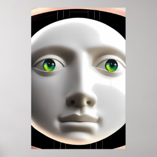 Affiche Objet d'amour au visage lunaire