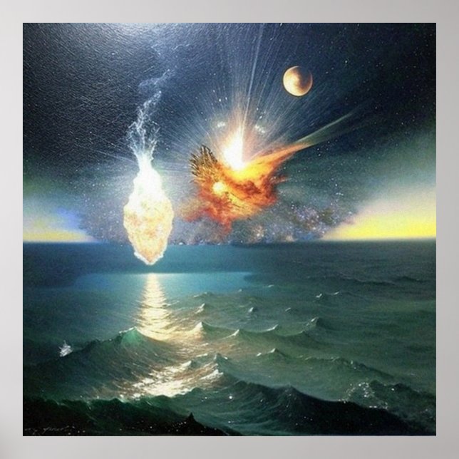 Affiche Objets de peinture numérique Abstraits modernes to (Devant)