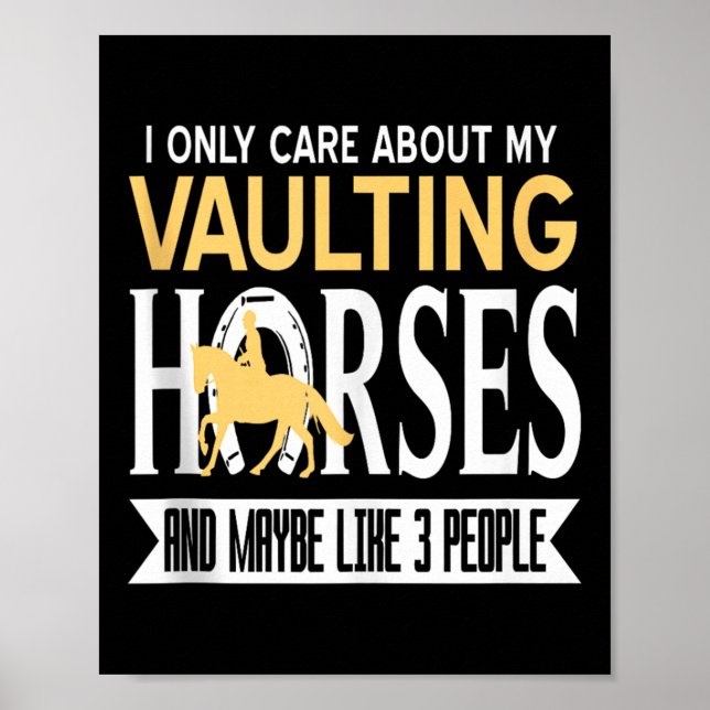 Affiche Obsédé par les chevaux de saut d'obstacles plus qu (Devant)
