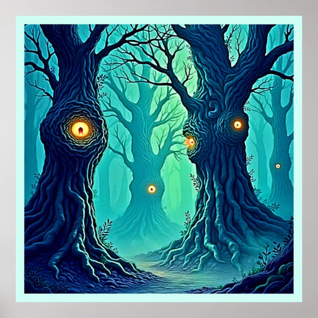 Affiche Observateurs de forêts mystiques (Devant)
