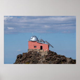 Affiche Observatoire dans les montagnes de la Sierra Nevad