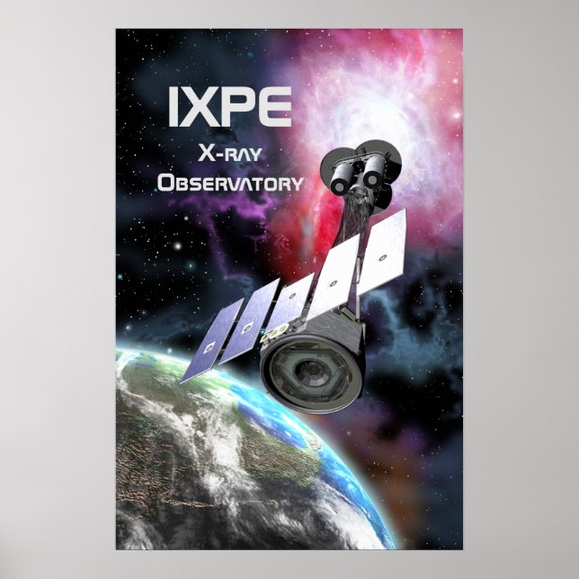 Affiche Observatoire de rayons X IXPE (Devant)