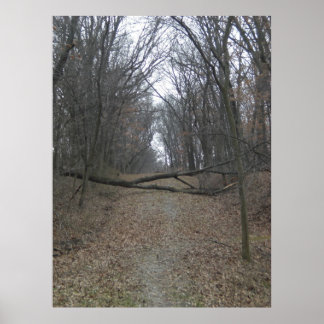 Affiche Obstacle sur la route