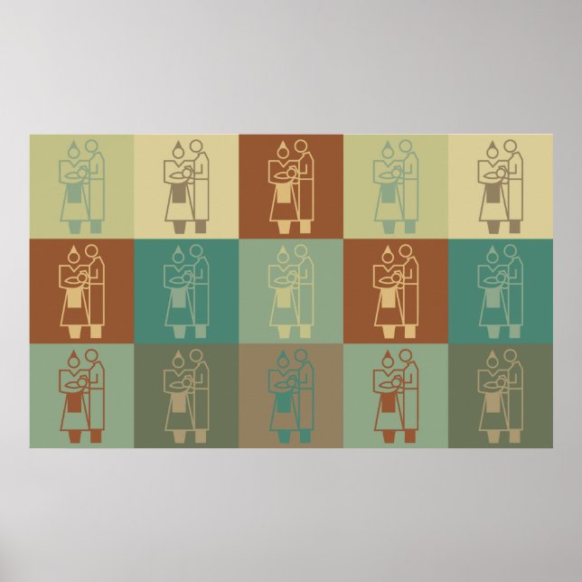 Affiche Obstétrique Pop Art (Devant)