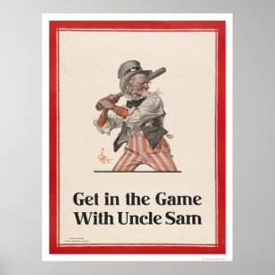Affiche Obtenez dans le jeu avec l'Oncle Sam