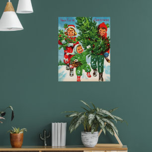 Affiche Obtenir l'affiche de l'arbre de Noël
